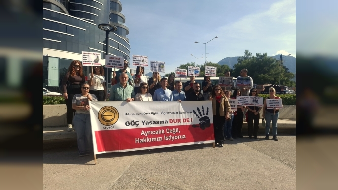 KTOEÖS, Girne ve çevresindeki okullarda öğleden sonra greve gitti