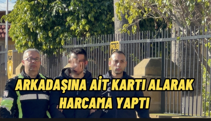 Bankamatik kartını alarak 3200 tl değerinde harcama yaptı