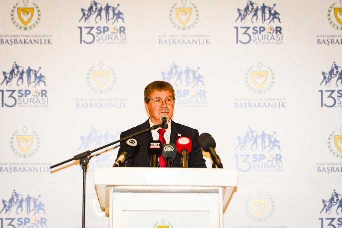 Başbakan Ünal Üstel, XIII. Spor Şurasının açılış töreninde konuştu