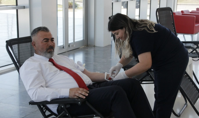 Beyarmudu’nda kan bağışı kampanyası yapıldı