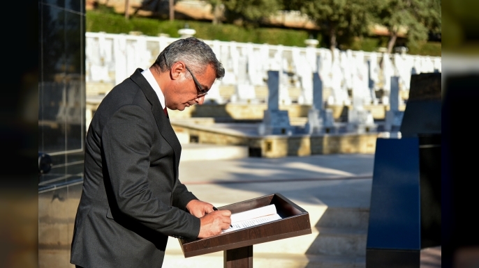 Boğaz Şehitliği’nde tören düzenlendi… Erhürman: