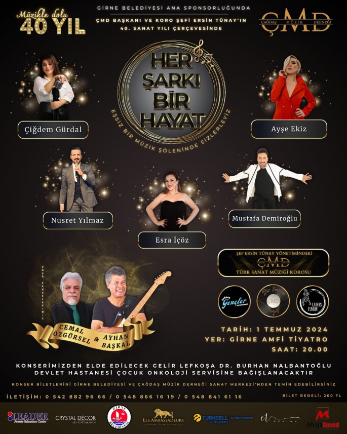 Çağdaş Müzik Derneği TSM Korosu geliri Devlet Hastanesi Çocuk Onkoloji Servisi'ne bağışlanacak konser veriyor