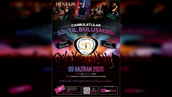 Canbulat Ortaokulu mezunları yarın akşam bir araya geliyor