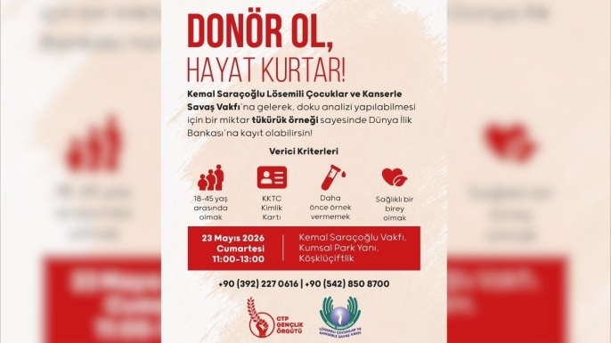 CTP Gençlik Örgütü’nden anlamlı çağrı: “Donör Ol, Hayat Kurtar!”