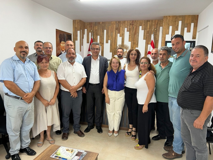 CTP heyeti, Muhtarlar Birliği’ni ziyaret etti