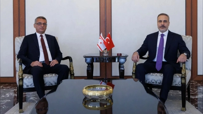 Cumhurbaşkanı Erhürman, Ankara'da Fidan ile görüştü