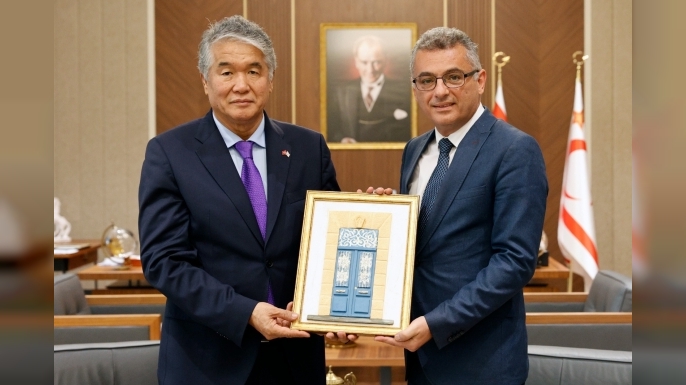 Cumhurbaşkanı Erhürman, TÜRKSOY Genel Sekreteri Sultan Raev’i Kabul Etti