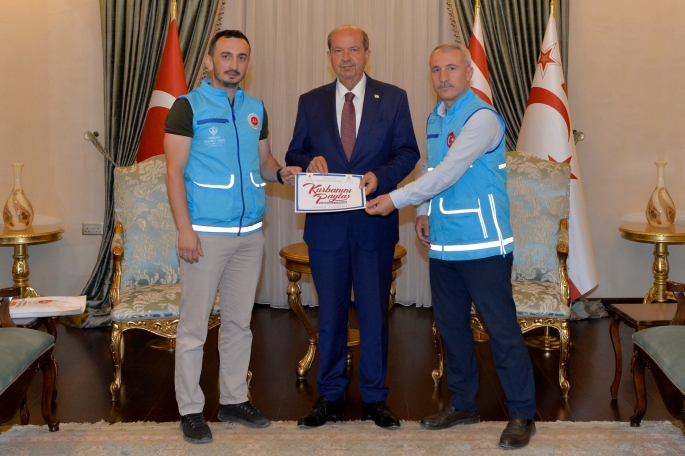 Cumhurbaşkanı Tatar, Lefkoşa Din Hizmetleri Müşavir Vekili Arslan’ı kabul etti