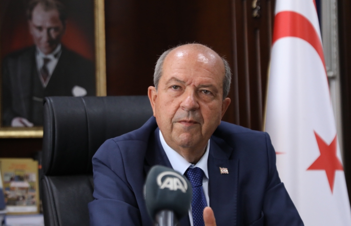 Cumhurbaşkanı Tatar, Türk askeri çekildiği an GKRY'deki ırkçı saldırıların hedefinin Kıbrıs Türkleri olacağını söyledi