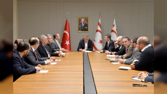 Cumhurbaşkanı Tufan Erhürman, Ekonomik Örgütler Platformu’nu kabul etti