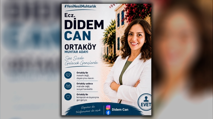 Eczacı Didem Can Ortaköy muhtar adaylığını açıkladı