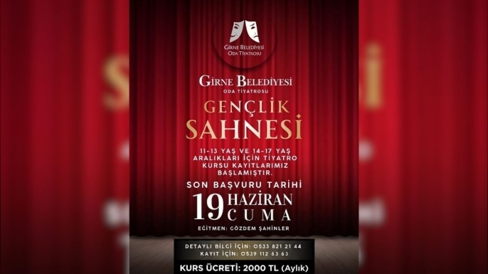 “Gençlik Sahnesi” kurs programı ve “3D Heykel Seramik Atölyesi” kayıtları başladı