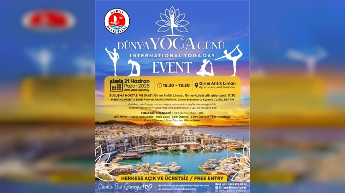 Girne’de “Dünya Yoga Günü” etkinliği düzenleniyor