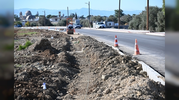 Güzelyurt Zümrütköy ve Şahinler’de altyapı ve kaldırım çalışmaları sürüyor