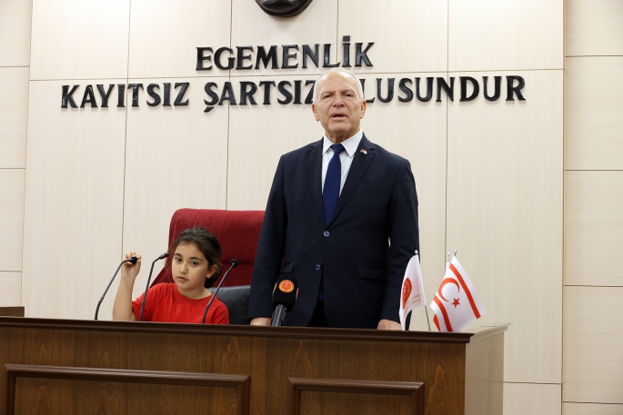 Haspolat İlkokulu öğrencileri Cumhuriyet Meclisi’ni ziyaret etti