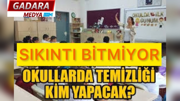 Hastanelerden sonra okullarda temizlik sıkıntısı başladı