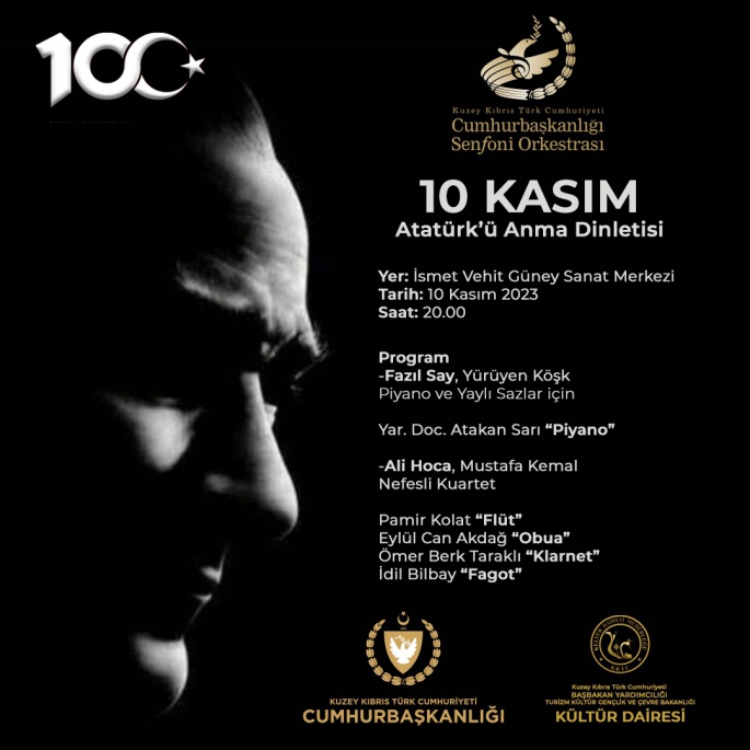 KKTC CSO'dan Atatürk'ü Anma Dinletisi