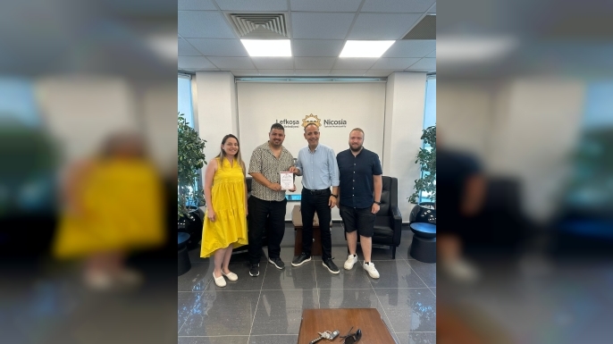 KKTC Galatasaray Taraftar Derneği’nden Harmancı’ya ziyaret