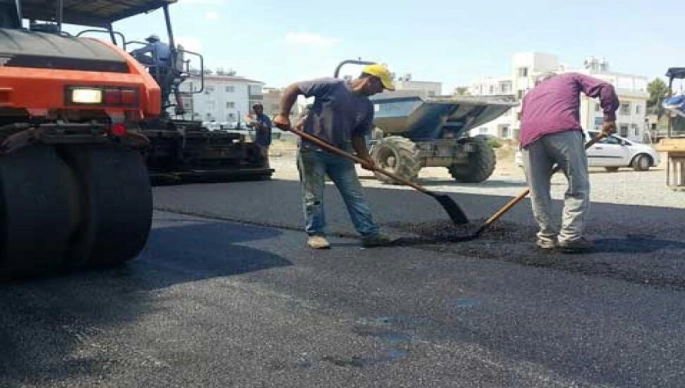 Lefkoşa Mehmet Vahip Caddesi'nde hafta sonu asfaltlama yapılacak