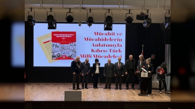 “Mücahit ve Mücahidelerin Anlatımıyla Kıbrıs Türk Milli Mücadelesi” kitabı tanıtımı yapıldı, belgeler takdim edildi