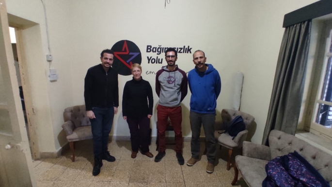 NEDA ve DİEM25 Cyprus temsilcileri Bağımsızlık Yolu’nu ziyaret etti