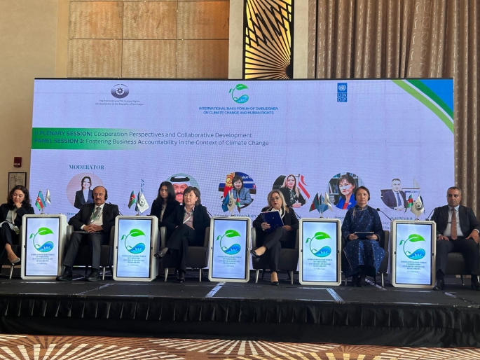 Ombudsman Varol Bakü’de düzenlenen “Uluslararası Ombudsman Formu”na katıldı