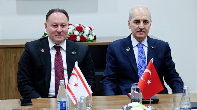 Öztürkler, Bakü’de TBMM Başkanı Numan Kurtulmuş ile görüştü