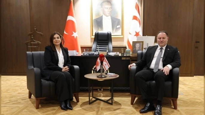 Öztürkler, BRTK Müdürü Özkurt'u kabul etti
