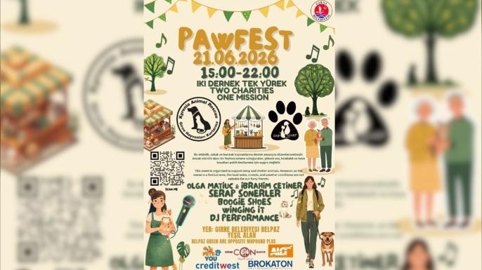 “PawFest” 21 Haziran'da Girne'de yapılıyor