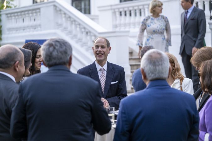 Prens Edward, Ankara'da Chevening Burs Programı'nın 40. yılı resepsiyonuna katıldı