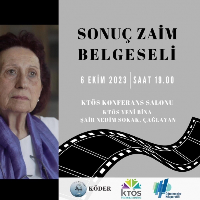Sonuç Zaim belgeseli bu akşam 19.00’da KTÖS’te gösteriliyor