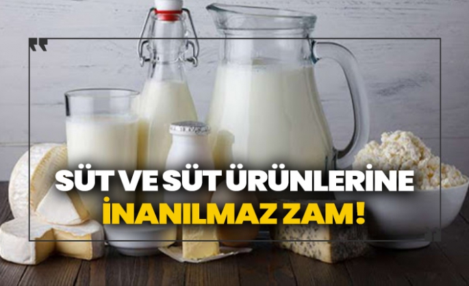 Süt ve süt ürünlerine %30 zam geliyor!!!