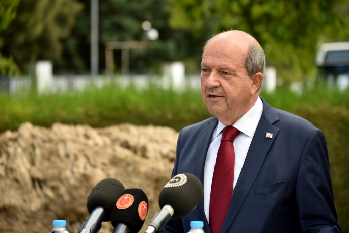 Tatar:Kıbrıs Türk halkının egemen eşitliğ ve eşit uluslararası statüsü teyit edilmeden resmi müzakereler mümkün değil
