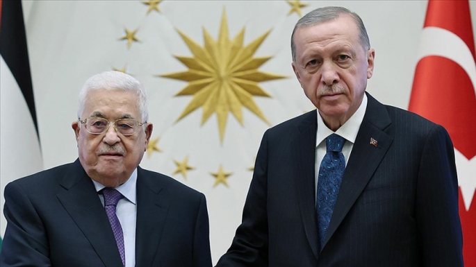 TC Cumhurbaşkanı Erdoğan, Filistin Devlet Başkanı Abbas'la telefonda görüştü