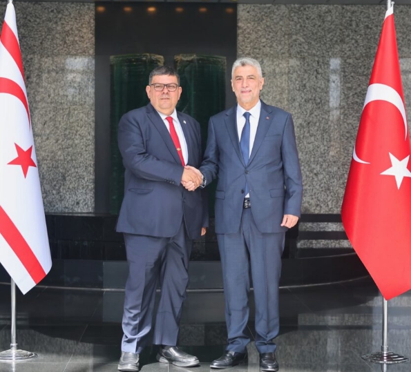 TC Ticaret Bakanı Bolat, Maliye Bakanı Berova ile bir araya geldi...