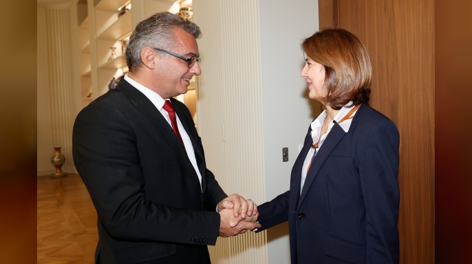 Tufan Erhürman-María Holguín görüşmesi başladı