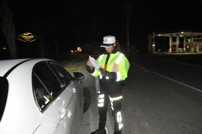 Ülke genelindeki trafik denetimlerinde 510 sürücü rapor edildi