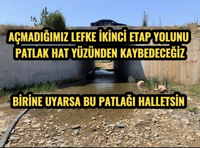 Yeni yolu hallettik devlet su işlerine ait su patlağını halledemedik