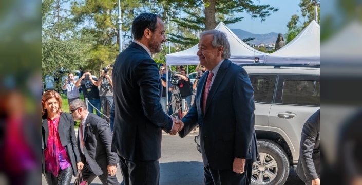 Guterres ile Hristodulidis arasındaki görüşme sona erdi