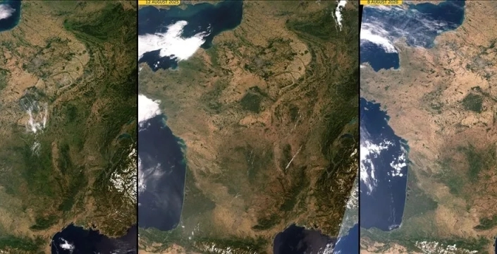 Rekor seviyede sıcaklıkların görüldüğü Fransa'da 1373 dere kurudu