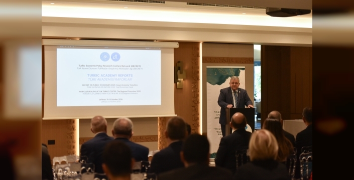 “Türk Ekonomileri Raporu 2025: Yeşil Sermayeye Geçiş” ve “Türk Devletlerinde Tarım Politikaları 2025; Bölgesel Görünüm” raporlarının sunumları yapıldı